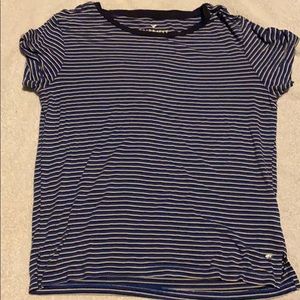 Blue Striped Soft and Sexy Tee American Eagle
